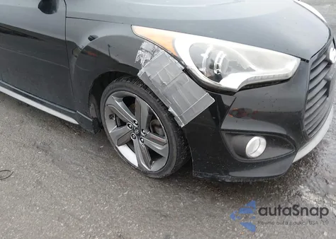 2013 Hyundai Veloster Turbo W/Blue z USA, uszkodzony, nr VIN KMHTC6AE9DU119659